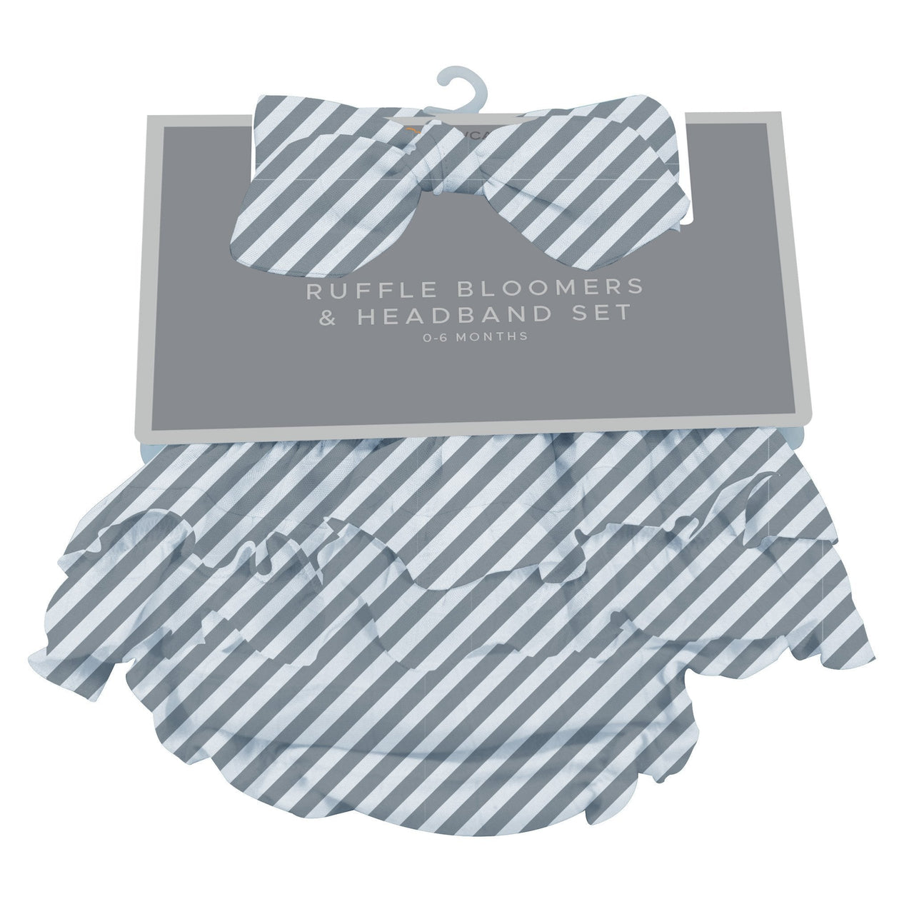 Newcastle - Finley Stripe Bamboo Bloomer Headband Set - 1 COLOR -