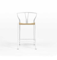 Thumbnail for GFURN - Dagmar Counter Stool - White & Natural Cord -