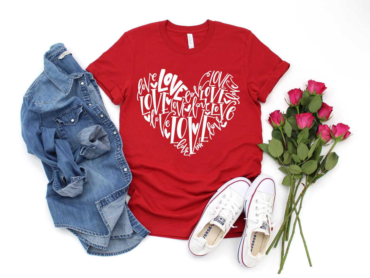 Love Heart T-Shirt - 14 COLORS -