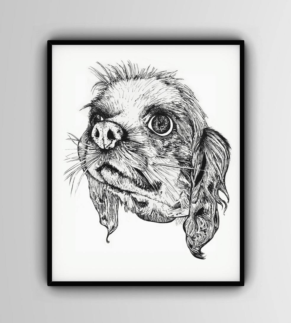 Cavalier King Charles Spaniel Wall Art Print - 3 SIZES -