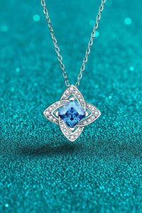 Thumbnail for 1 Carat Moissanite Floral Pendant Necklace