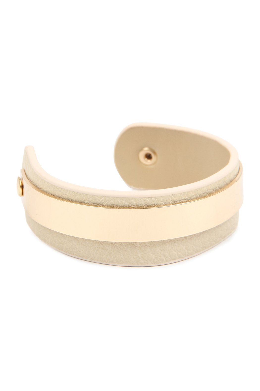 Simple Leather Cuff Bracelet - 4 COLORS -