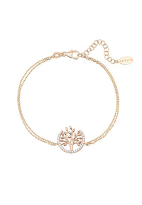 Thumbnail for LATELITA - Tree of Life Open Circle Bracelet Rosegold -