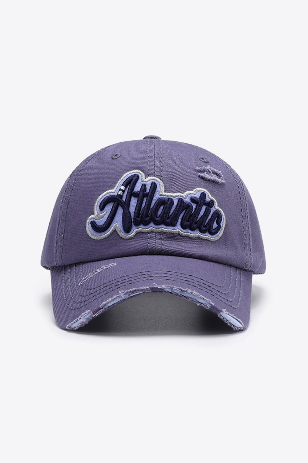 ATLANTIC Graphic Distressed Baseball Cap - T - 7 COLORS -