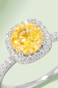 Thumbnail for Adored 1 Carat Moissanite 925 Sterling Silver Halo Ring