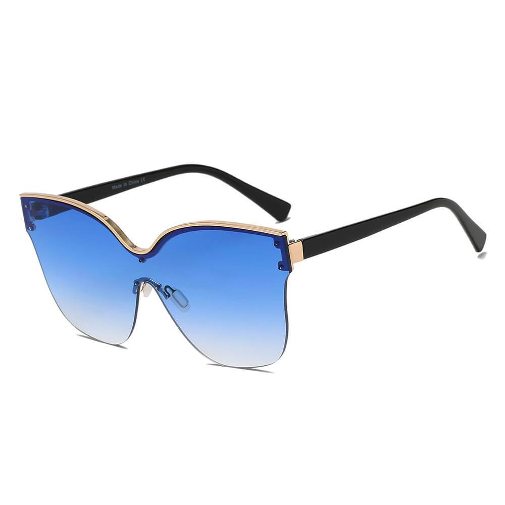 Barcelona | Women Cat Eye Oversize Sunglasses - 4 COLORS -