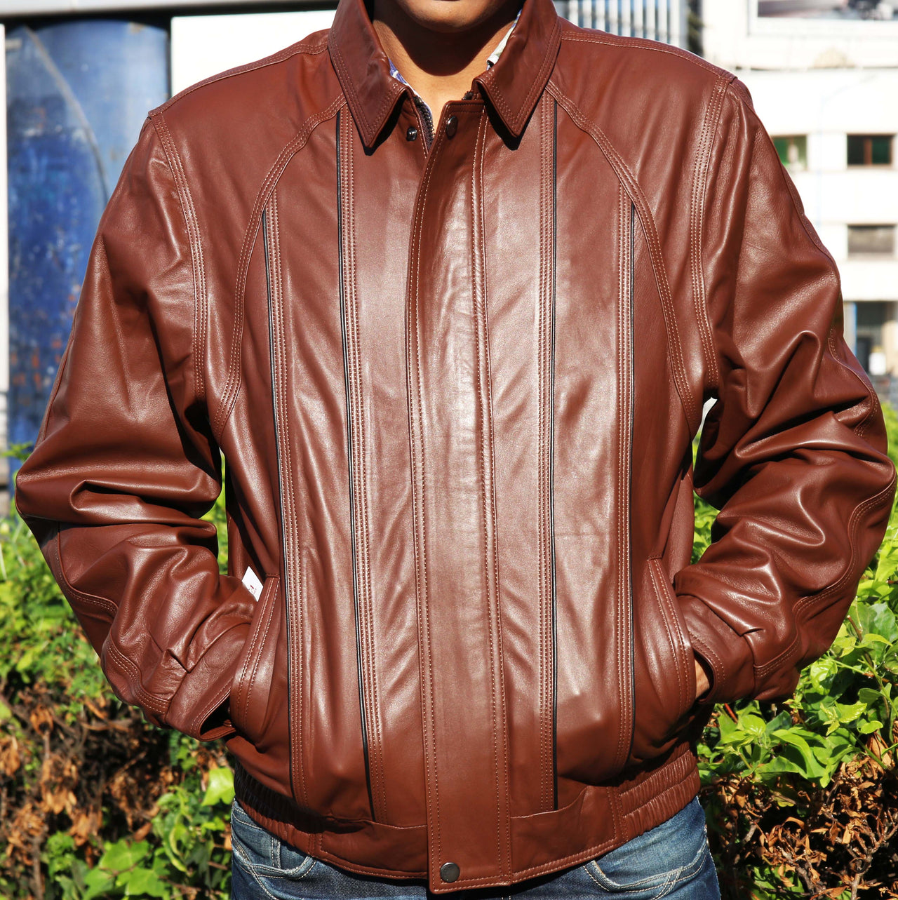 MJ room - Theo - Leather  Jacket  for Men - Leather Genuine - 1 COLOR -