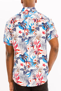 Thumbnail for WEIV - Digital Print Hawaiian Short Sleeve Shirt -