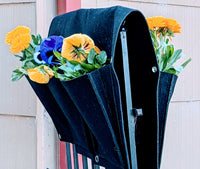 Thumbnail for Delectable Garden Cloth 6 Pocket Saddlebag Hanging Vertical Garden Fence Bag Planter  Hangs Down Both Sides of Your Fence -