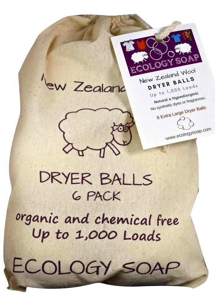 Premium 100% Organic New Zealand Wool Dryer Balls Chemical free! -