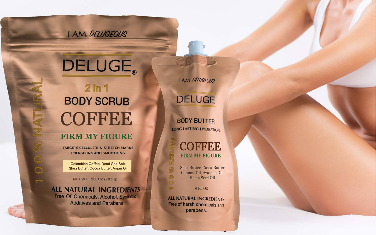 DELUGE - COFFEE SCRUB and COFFEE BUTTER -