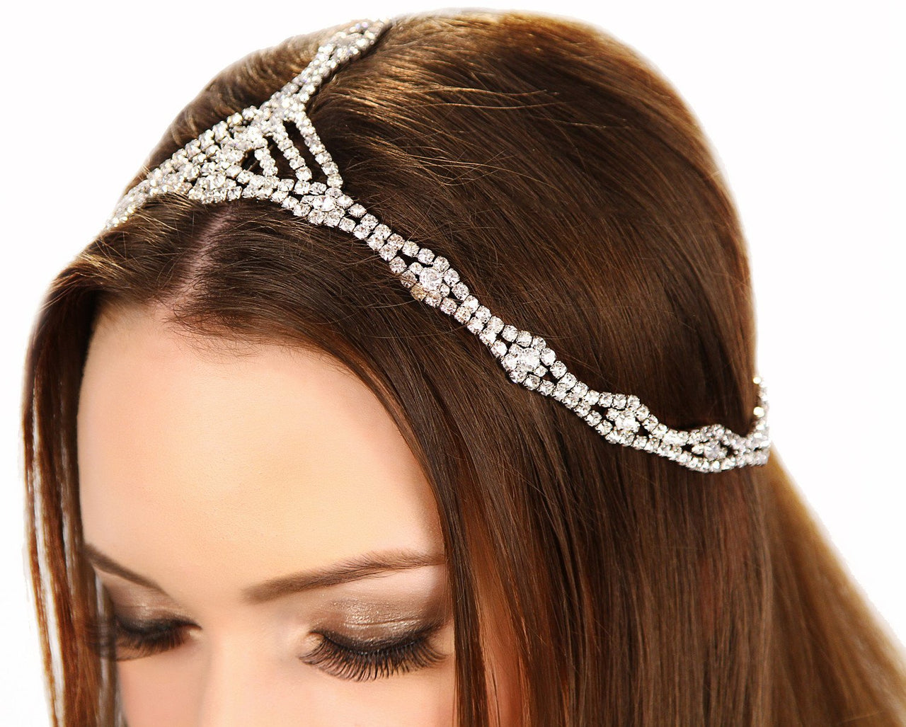 KRISTIN PERRY - Rhinestone Cleo Headpiece -