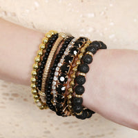 Thumbnail for Multicolor Beaded Stretch Bracelet  - 26 COLORS