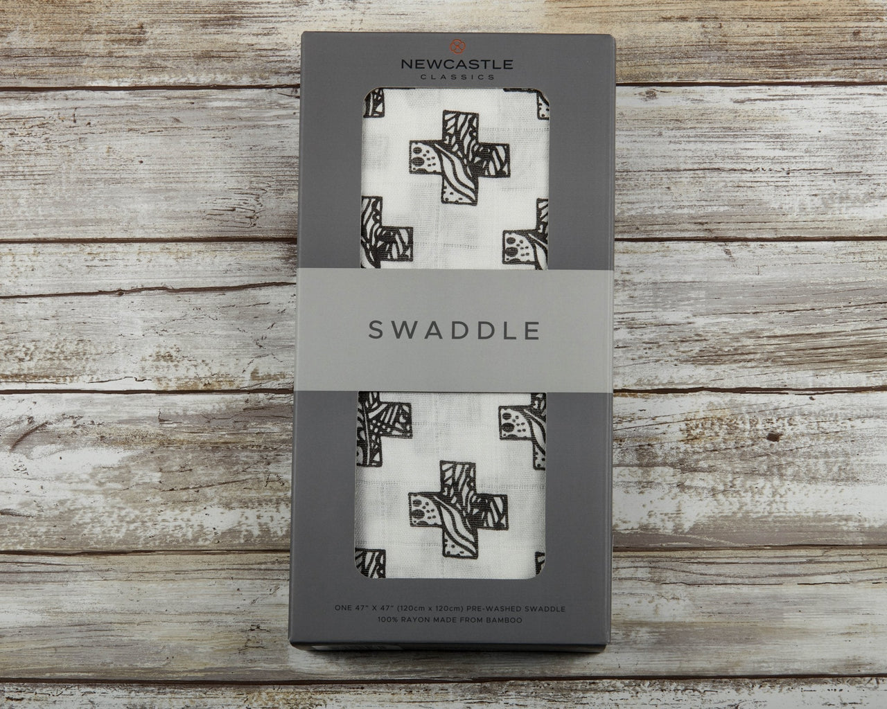 Newcastle - Nordic Stamp Bamboo Muslin Swaddle -