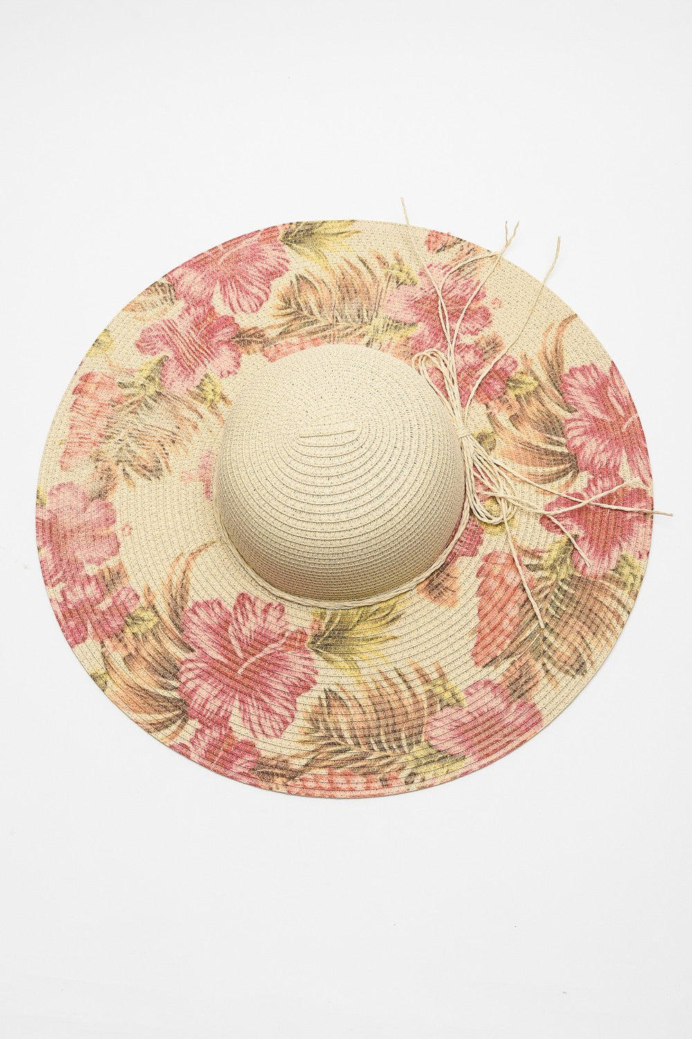 Justin Taylor Floral Bow Detail Sunhat - T - 1 FLORAL -