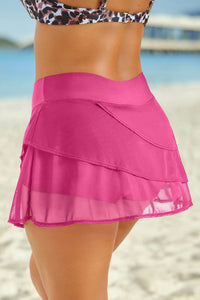 Thumbnail for Full Size Layered Swim Skirt - T - 3 COLORS -