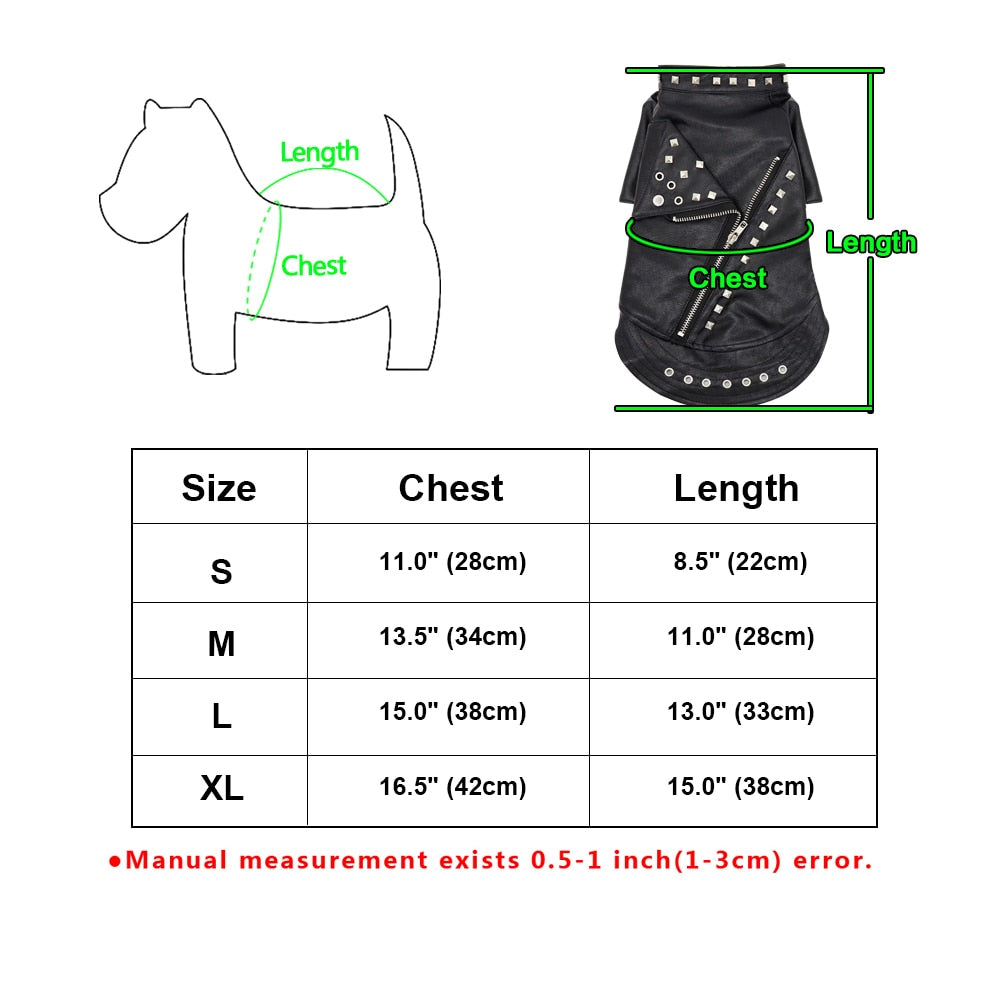 Dog Leather & Other styles Jacket / Coats - Warm Winter Pet Clothing Outfit - [23 DAY DELIVERY] - 6 SIZES / 7 STYLES / COLORS -