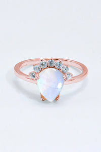 Thumbnail for 925 Sterling Silver Moonstone Ring - T - SIZES 6 THRU 9 - 2 FINISHES -