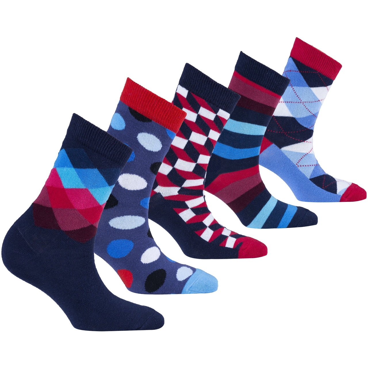 Kids Traditional Mix Set Socks - 5 PACK -