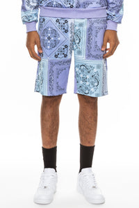 Thumbnail for Paisley All Over Print Shorts - 1 COLOR -