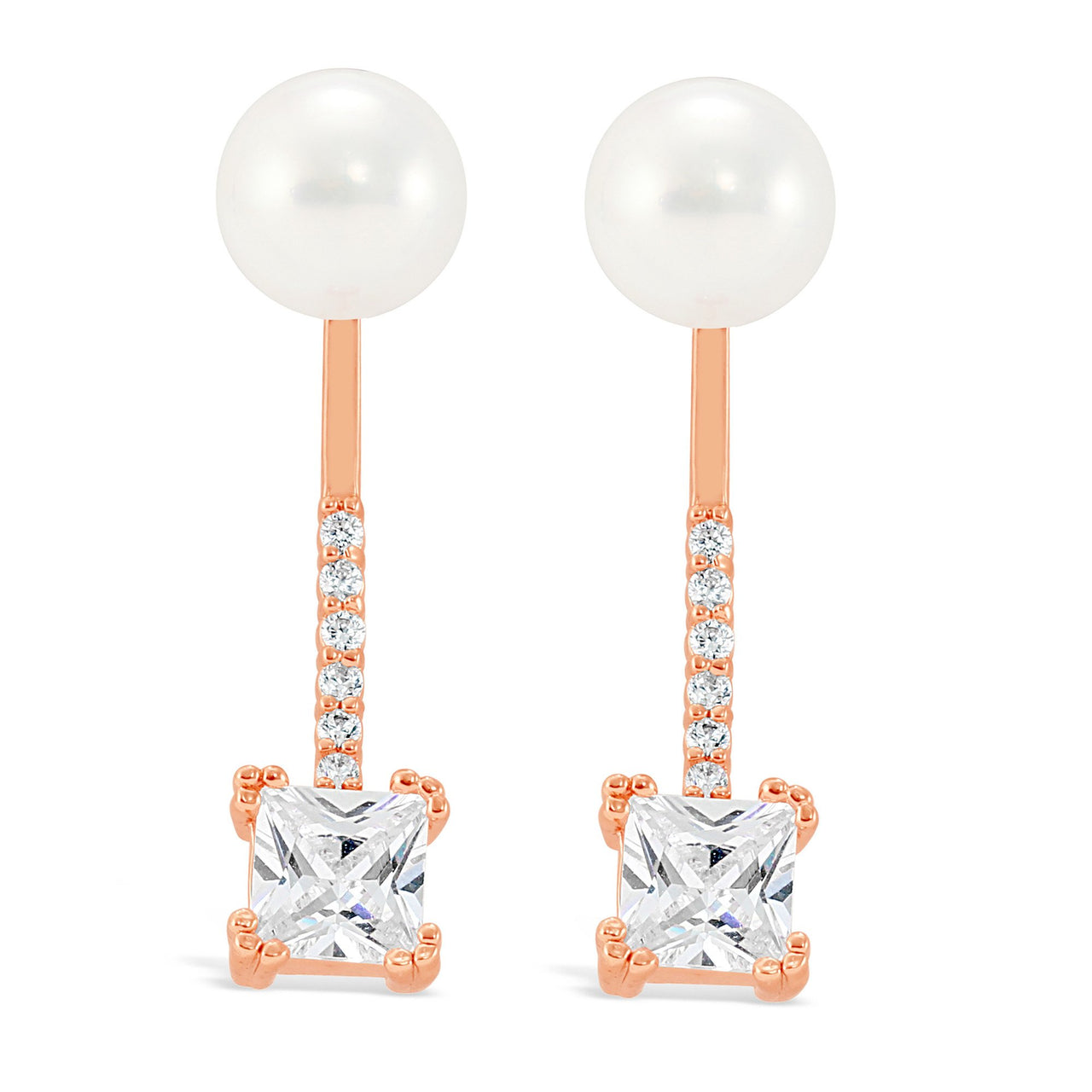 KRISTIN PERRY - Cz Drop Pearl Ear Jacket - 2 COLORS