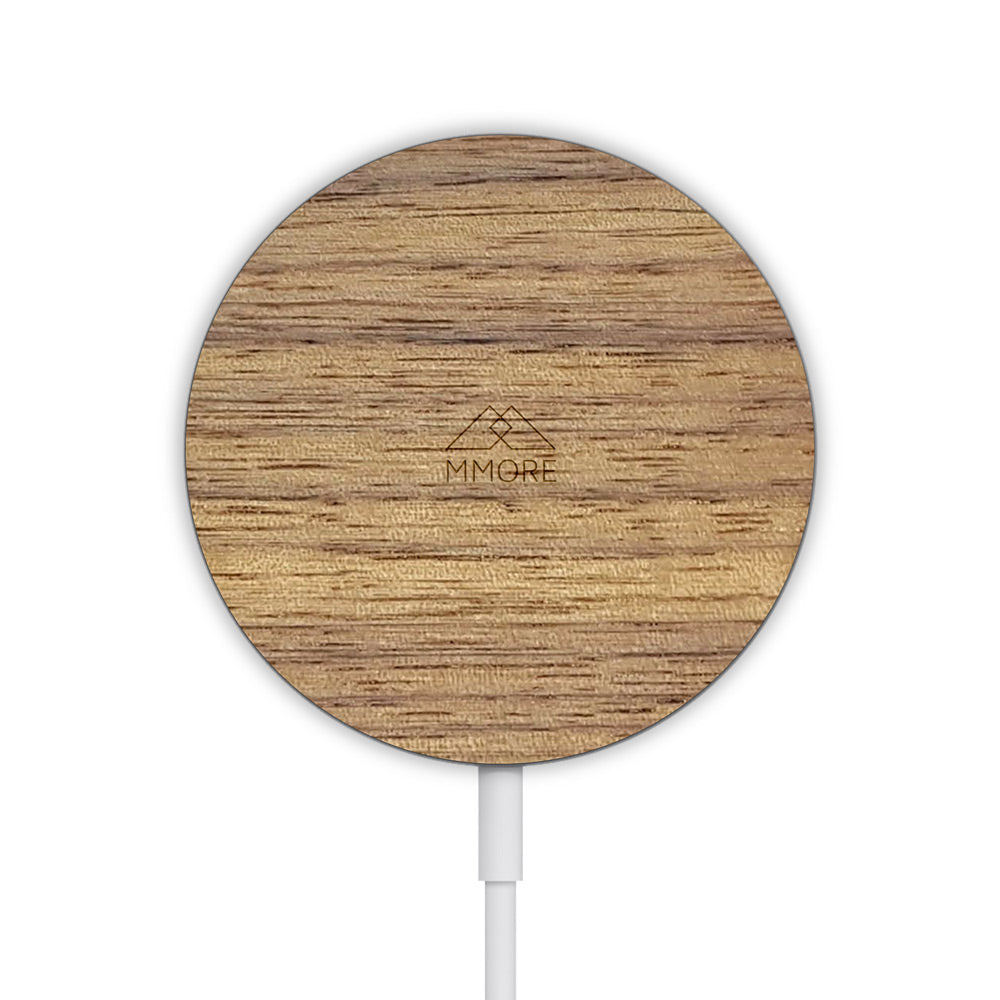 MMORE - MagSafe Wireless Charger - Wood - 3 WOODS  & WHITE -