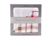 Thumbnail for Teddy Bear and Plaid Cotton Muslin Newcastle Blanket -