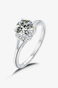 Thumbnail for 1 Carat Moissanite 925 Sterling Silver Split Shank Ring