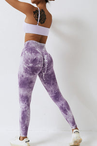 Thumbnail for High Waist Tie-Dye Long Sports Pants - T - 8 COLORS -