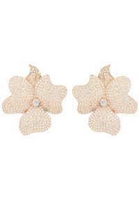 Thumbnail for LATELITA - Flower Large Stud Earrings Rose Gold -