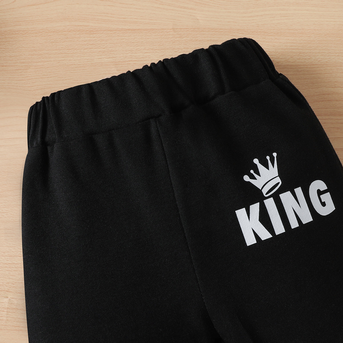 King Graphic Tee and Pants set - 2 PCS - T - 1 COLOR -