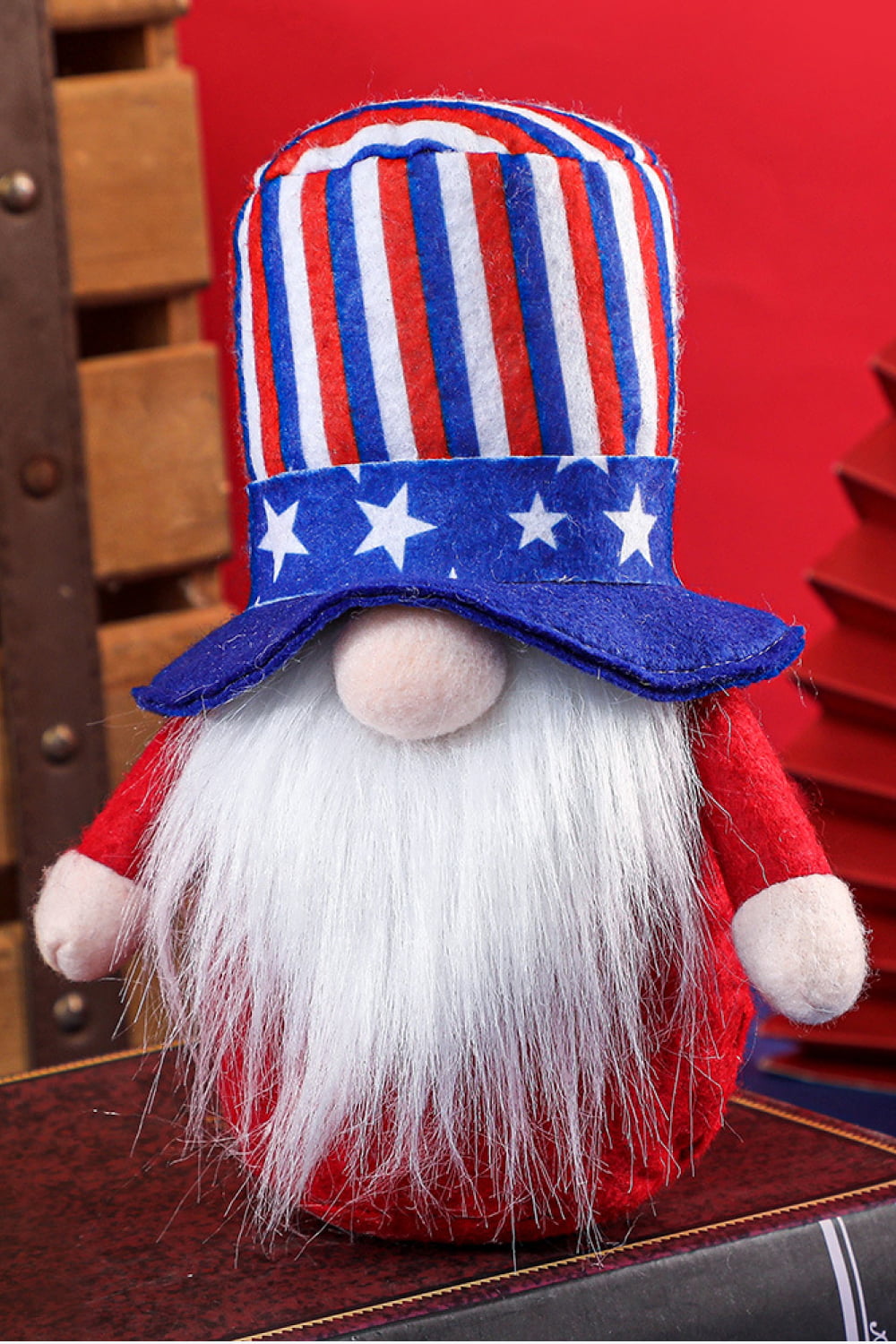 Set of 2 Independence Day Beard Gnomes - 7.8" - 2 PCS - 2 TYPES / SET - [5-10 DAY DELIVERY] - T -