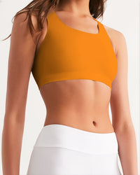 Thumbnail for Chaluisant - Tangy-Orange Women's Seamless Sports Bra -