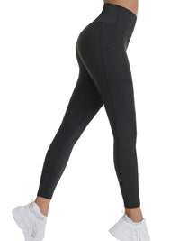 Thumbnail for Pocketed High Waist Active Leggings - T - 4 COLORS -