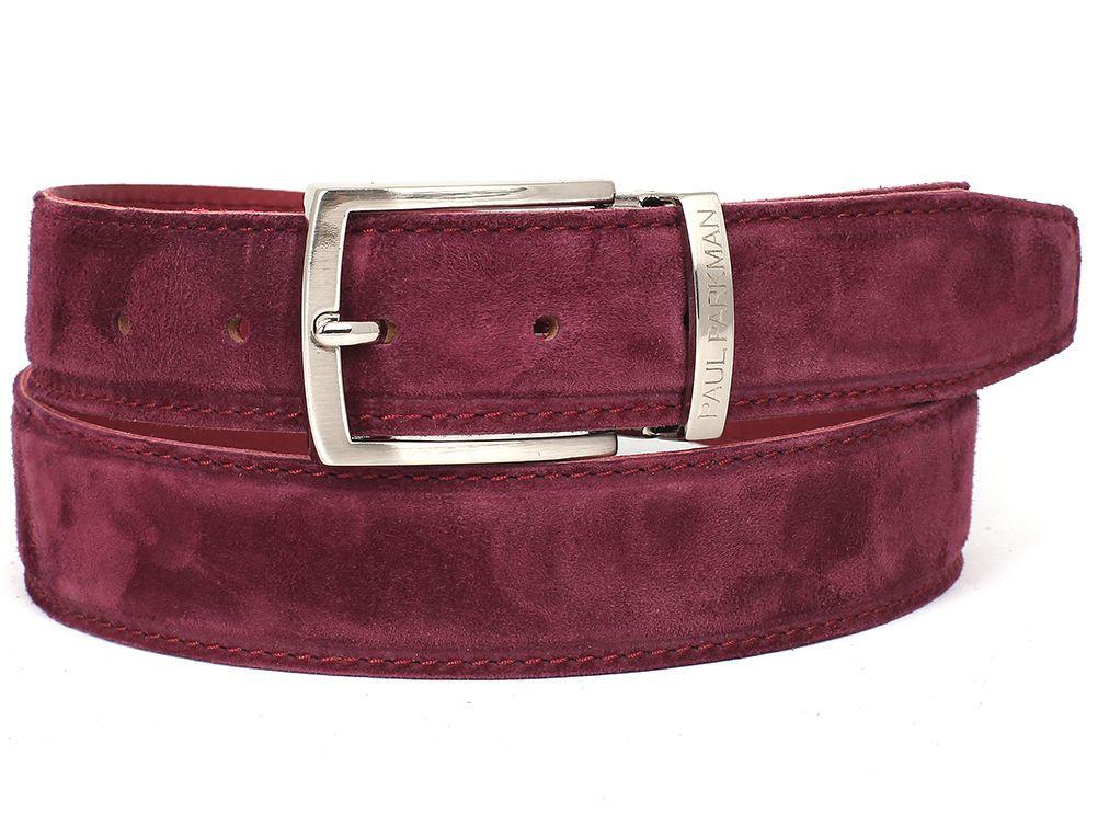 PAUL PARKMAN - Men's Purple Suede Belt -