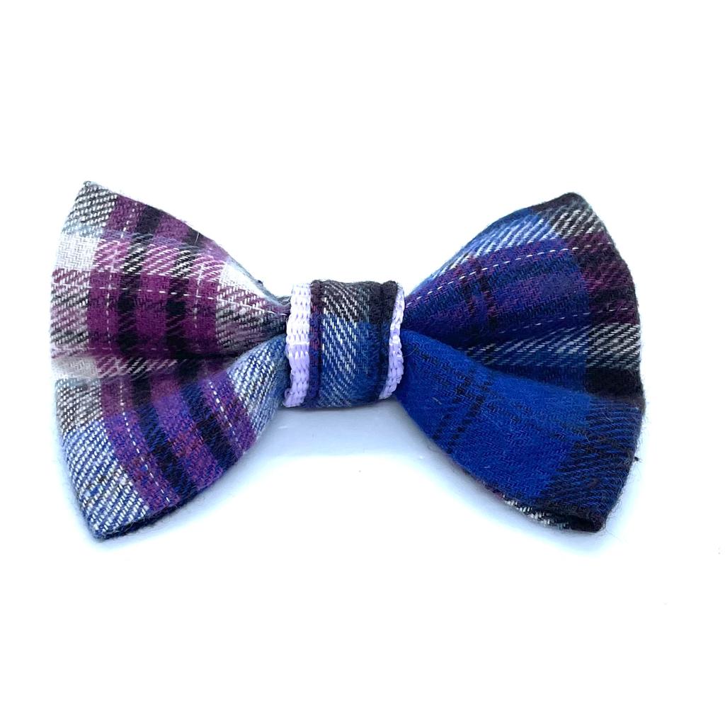 Puccissime - Heather Tartan Bow Tie -