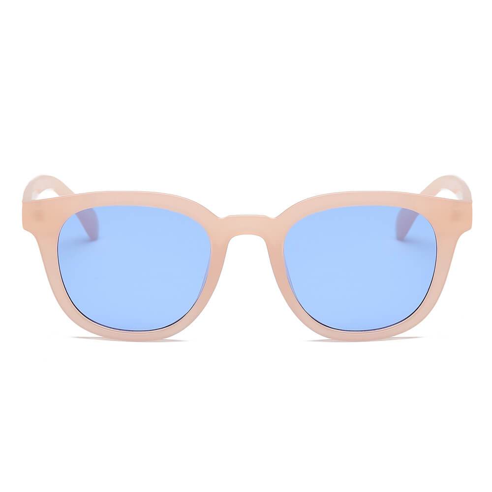 Ivins | S1073 - Women Round Horn Rimmed Fashion Sunglasses - 4 COLORS -