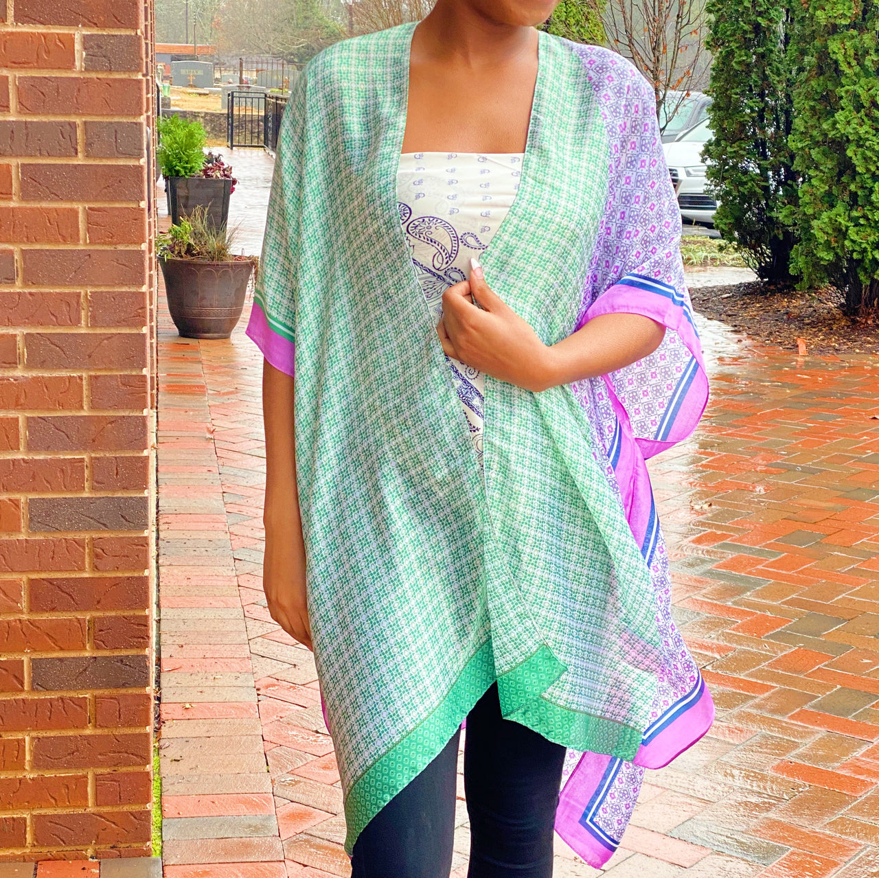 Silky Printed Kimono - 2 COLORS -