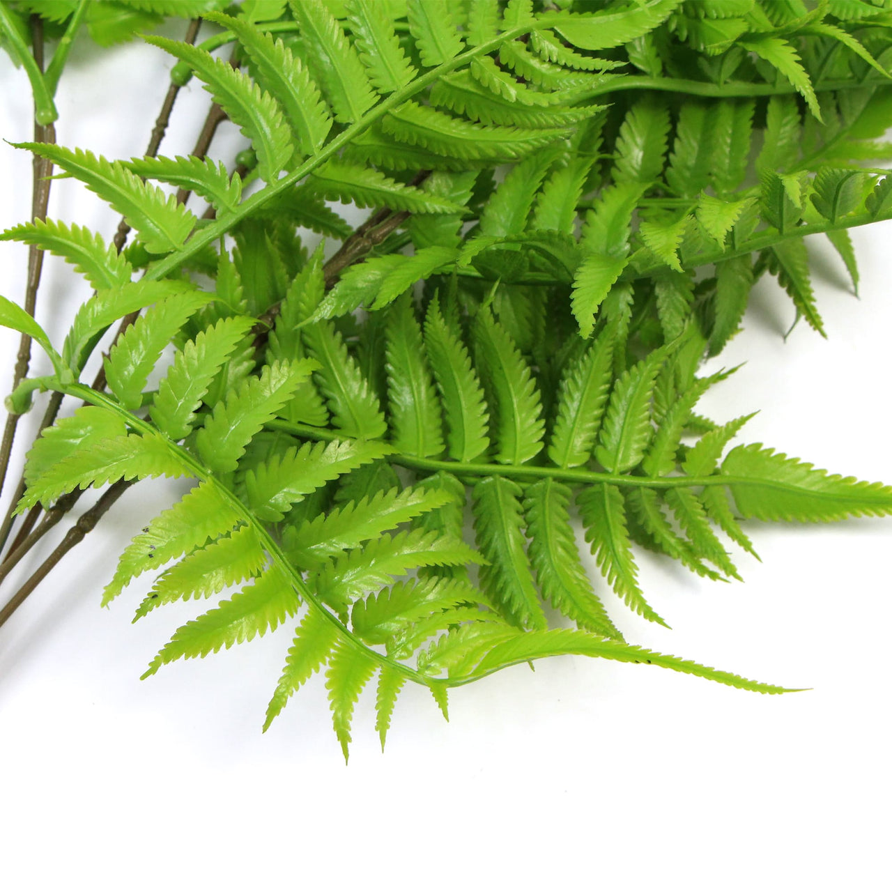 Artificial Hanging English Fern (Two-Tone) Foliage UV Resistant 80cm -