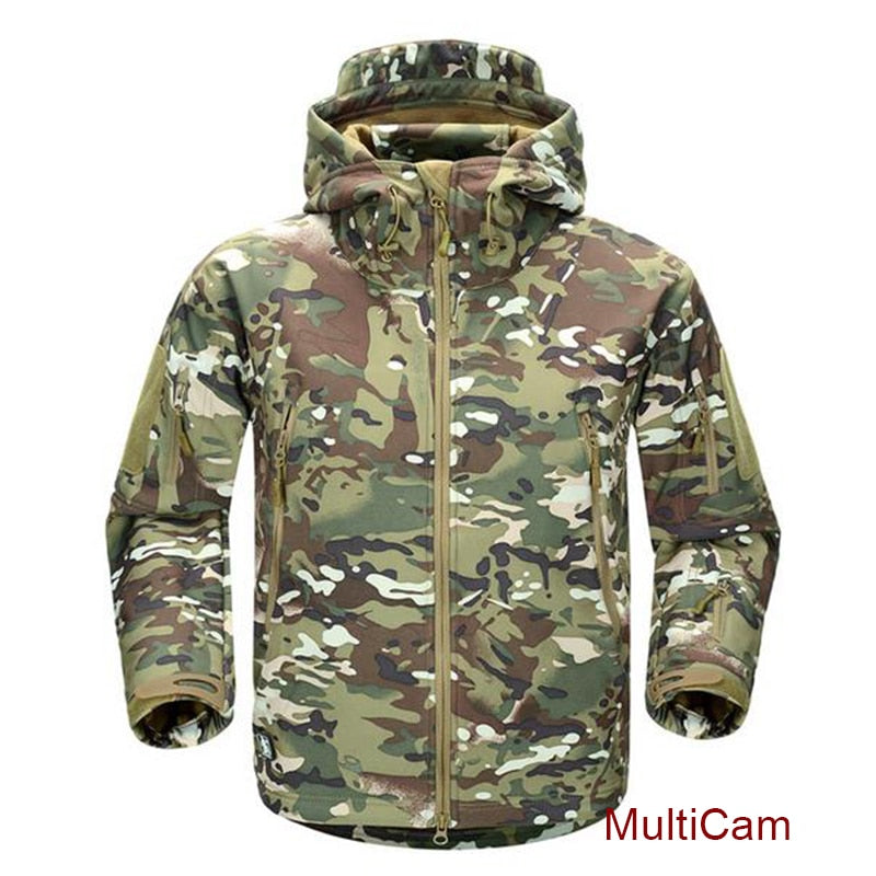 ESDY - Men Outdoor Jacket / Coat, Water-Resistant Luker TAD - Soft Shell Hoodie - Tactical Hunting, Camping, Hiking Clothing - [10 DAY DELIVERY] - 5 COLORS - 3 CAMOS -