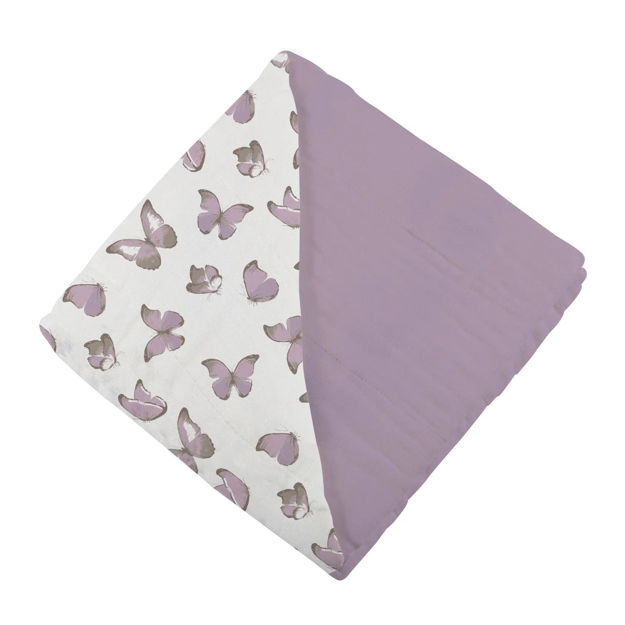 Newcastle - Winsome Butterflies and Orchid Lavender Cotton Newcastle Blanket -