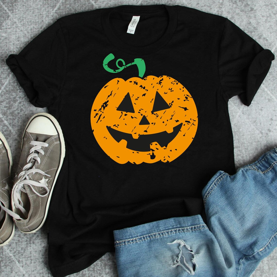 Pumpkin Halloween T-Shirt - 1 COLOR -