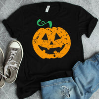 Thumbnail for Pumpkin Halloween T-Shirt - 1 COLOR -