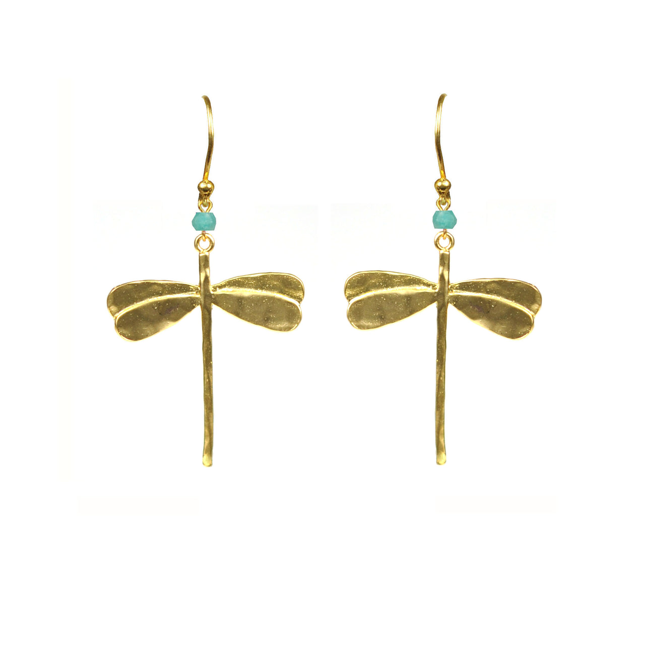 Gena Myint - Dragonfly Amazonite Earrings -