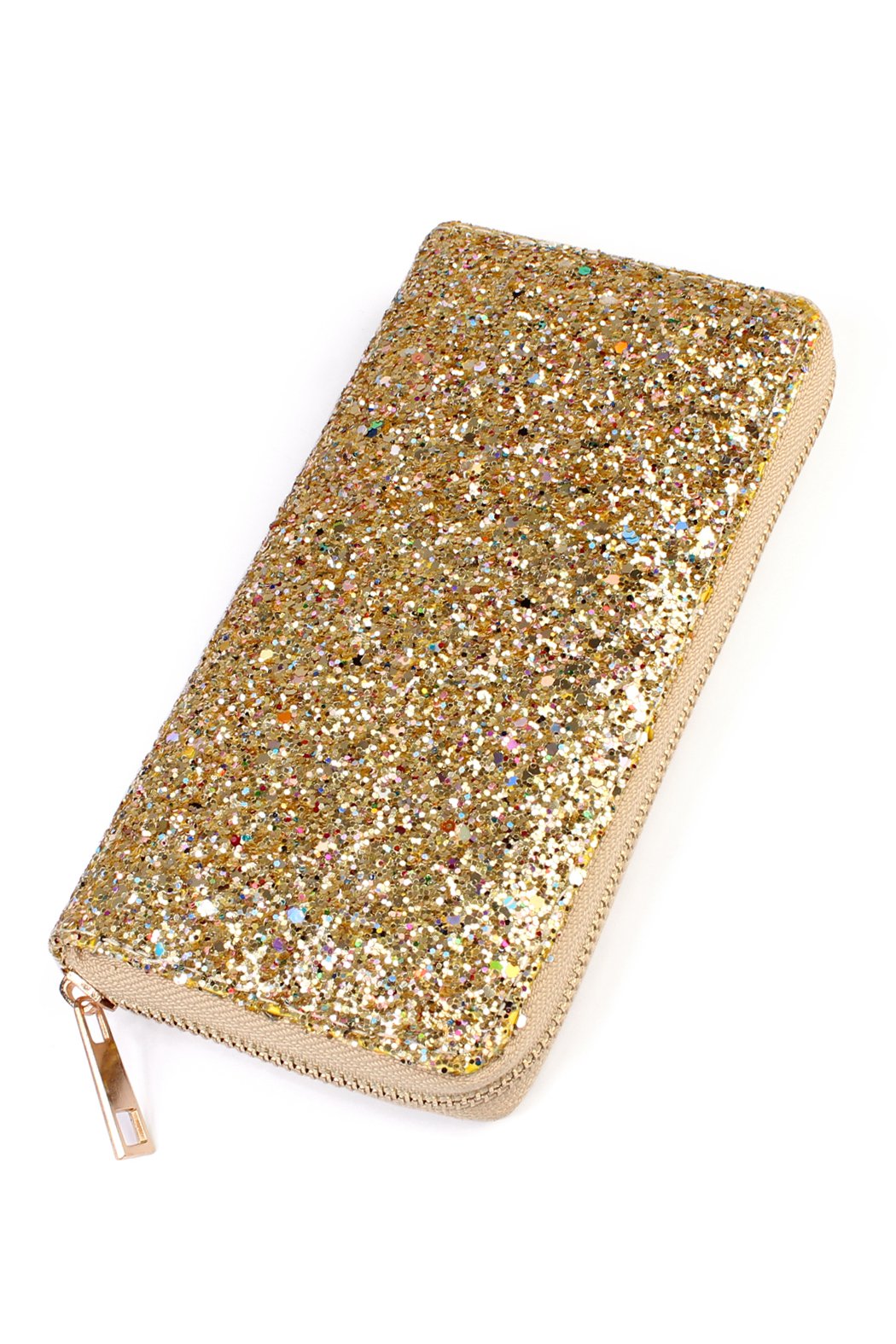 Glitter Zipper Wallet - 8 COLORS -