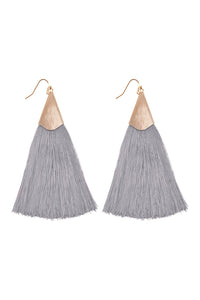 Thumbnail for Large Tassel Earrings - 10 COLORS -