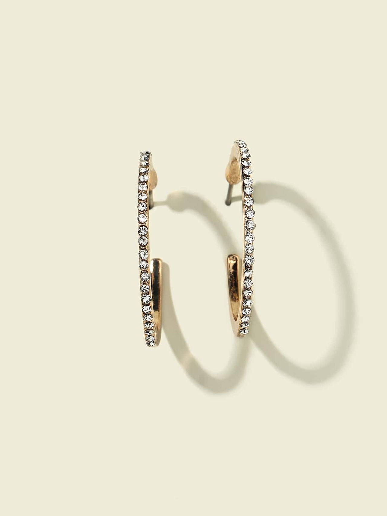 Classic Sparkle Hoop Earrings -