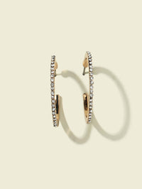 Thumbnail for Classic Sparkle Hoop Earrings -