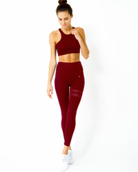 Thumbnail for Savoy - Ashton Leggings - Maroon - 1 COLOR -