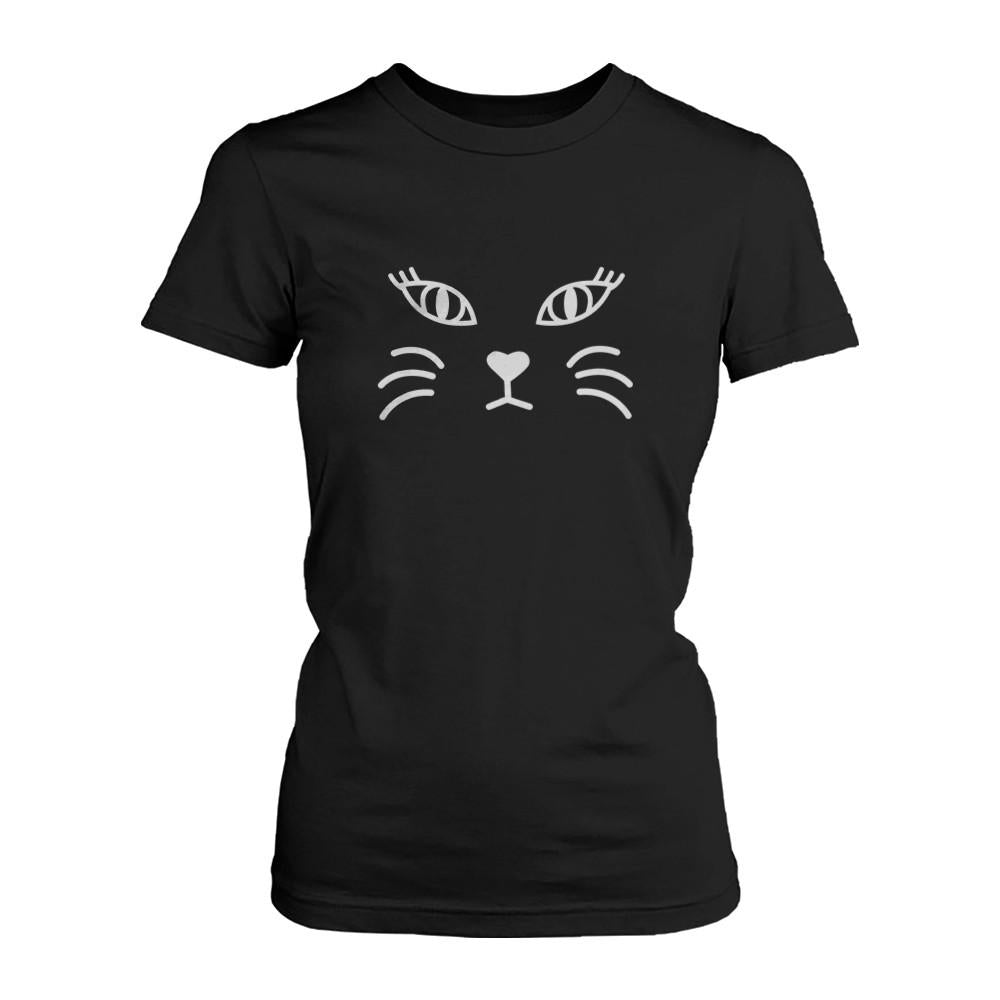 Cat Face Tshirt - Cute Short Sleeve Shirt  - 1 COLOR -